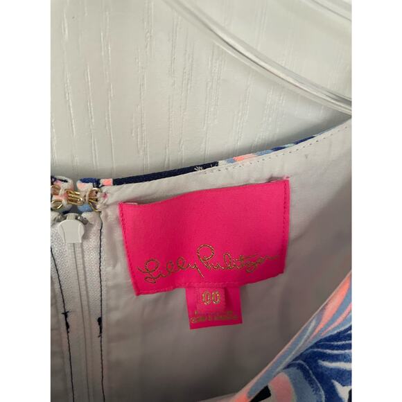 Lilly Pulitzer Donna Romper Dress High Tide Navy Size 00 - Picture 5 of 9